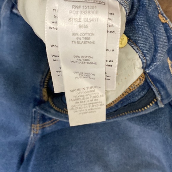 NWT GOOD AMERICAN GOOD WAIST RAW EDGE SKINNY JEAN IN BLUE B655 HI RISE SLIM LEG - Picture 7 of 14